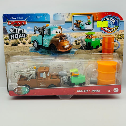 Disney Pixar Cars - COLOR CHANGERS MATER & HOSE PITTY On The Road - 1:55 Scale