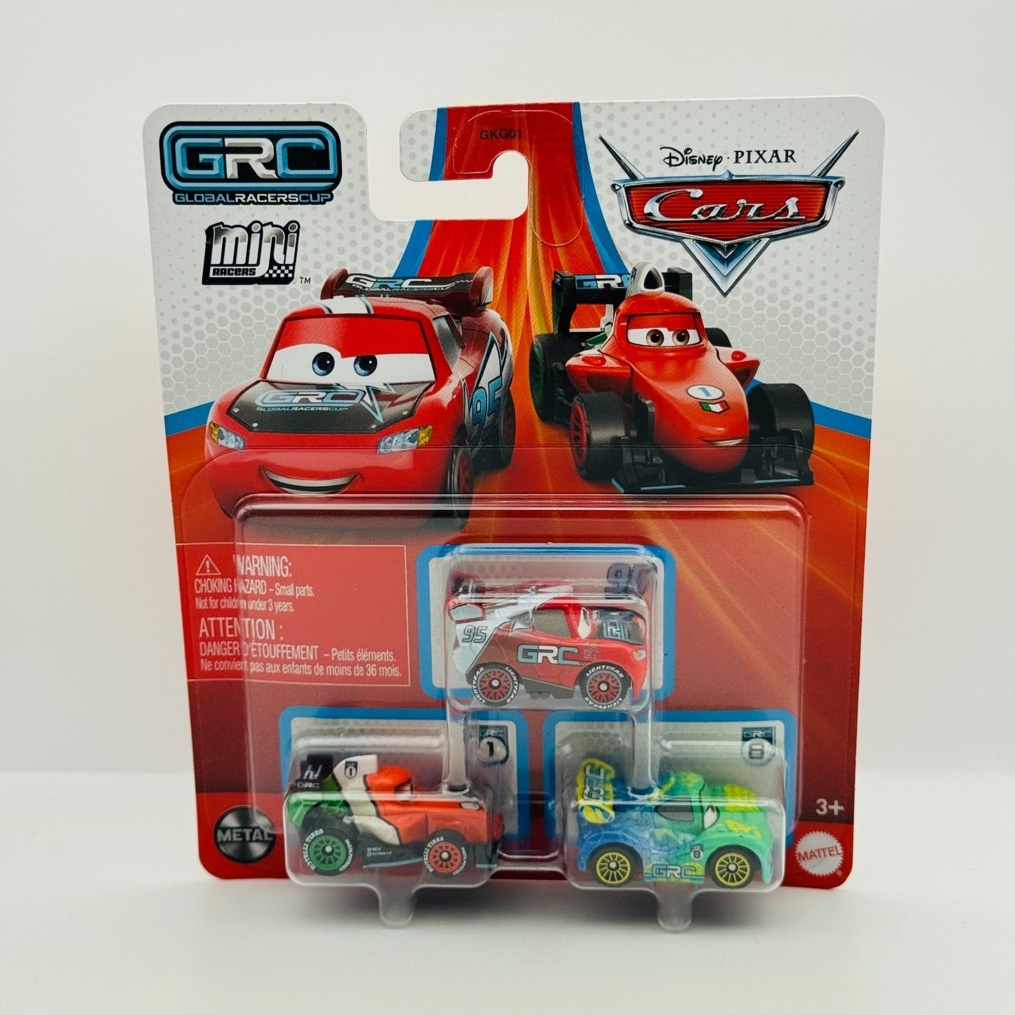 Disney Pixar Cars - Mini Racers GRC FRANCESCO, CARLA, MCQUEEN - Diecast