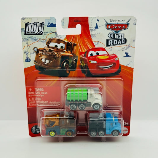 Disney Pixar Cars - Mini Racers ERIN KINDAFAST, GRAY DINOCO SEMI, TRUCKS Diecast