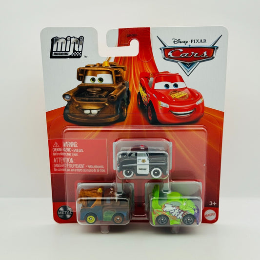 Disney Pixar Cars - Mini Racers WINGO, SHERIFF, MATER - Diecast