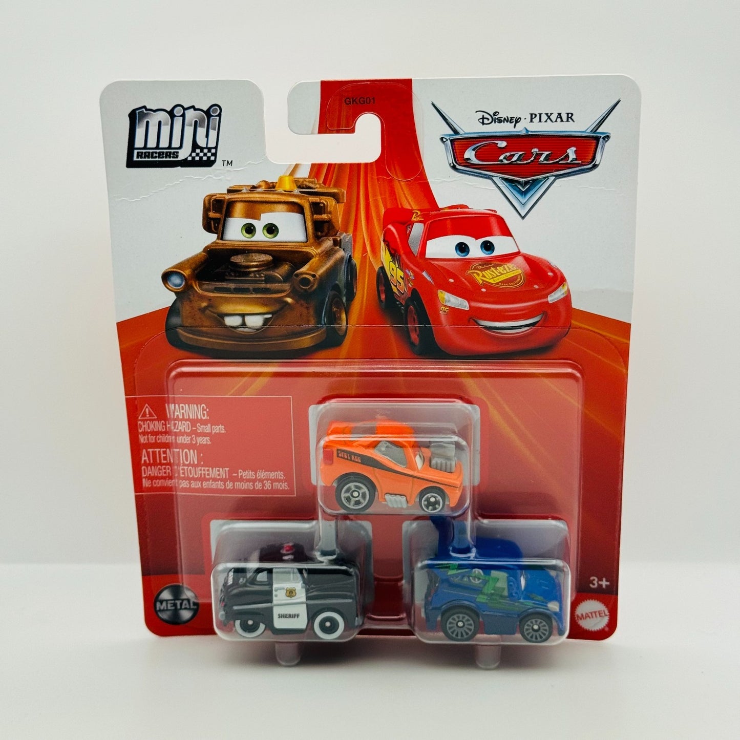 Disney Pixar Cars - Mini Racers SNOT ROD, DJ, SHERIFF - Diecast