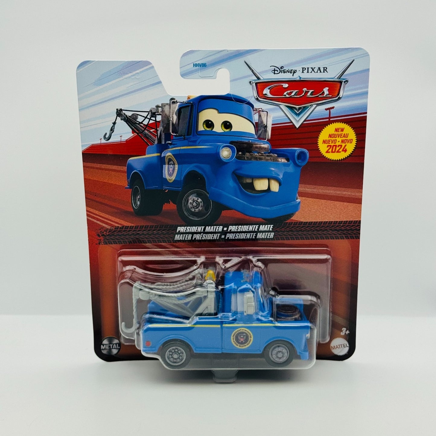 Disney Pixar Cars - PRESIDENT MATER On The Road 2024 - 1:55 Diecast
