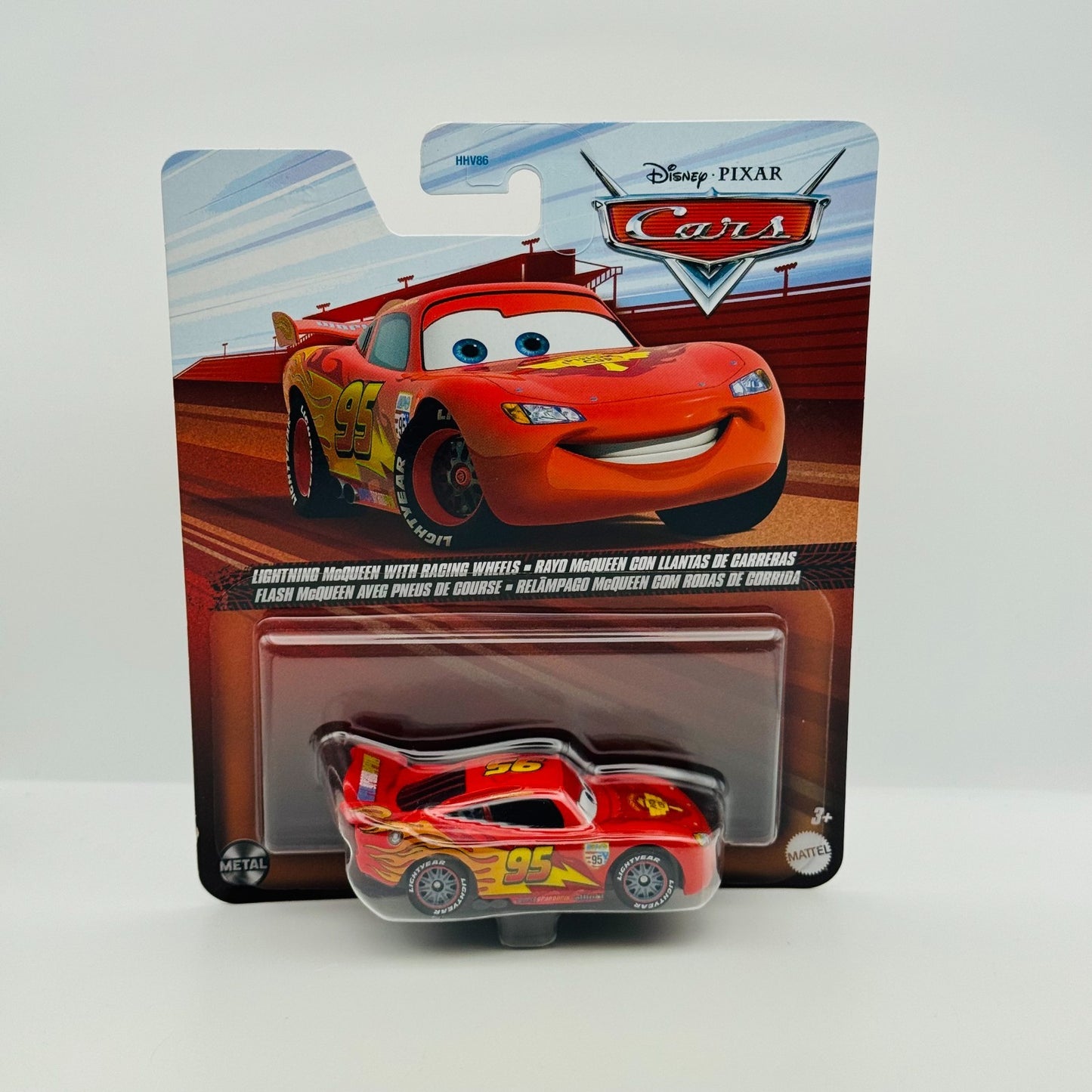 Disney Pixar Cars - WGP LIGHTNING MCQUEEN WITH RACING WHEELS 2024 - 1:55 Diecast