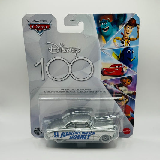 Disney Pixar Cars - DISNEY 100 FABULOUS HUDSON HORNET DOC SILVER - 1:55 Diecast
