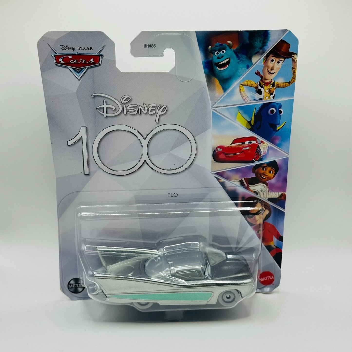 Disney Pixar Cars - DISNEY 100 FLO SILVER METALLIC 2023 - 1:55 Diecast