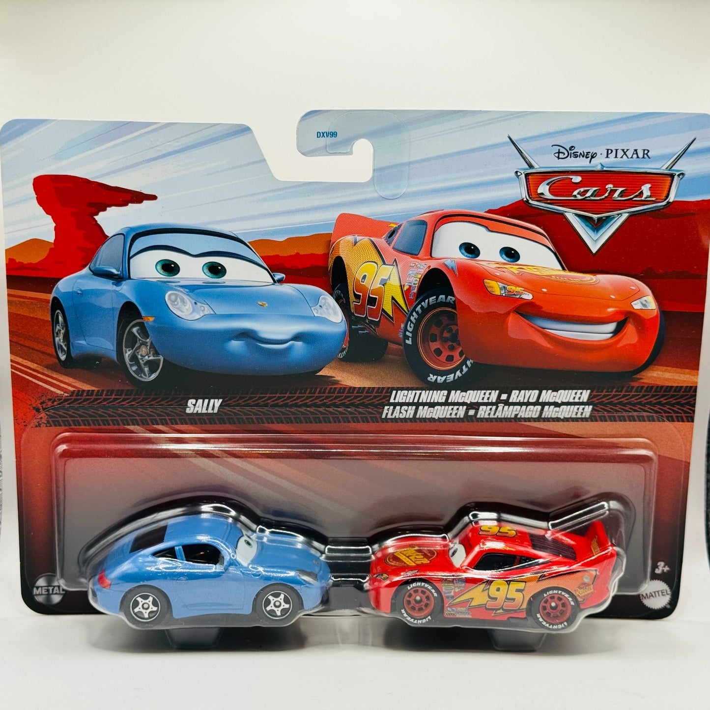 Disney Pixar Cars - SALLY & CARS 1 LIGHTNING MCQUEEN 2024 - 1:55 Diecast
