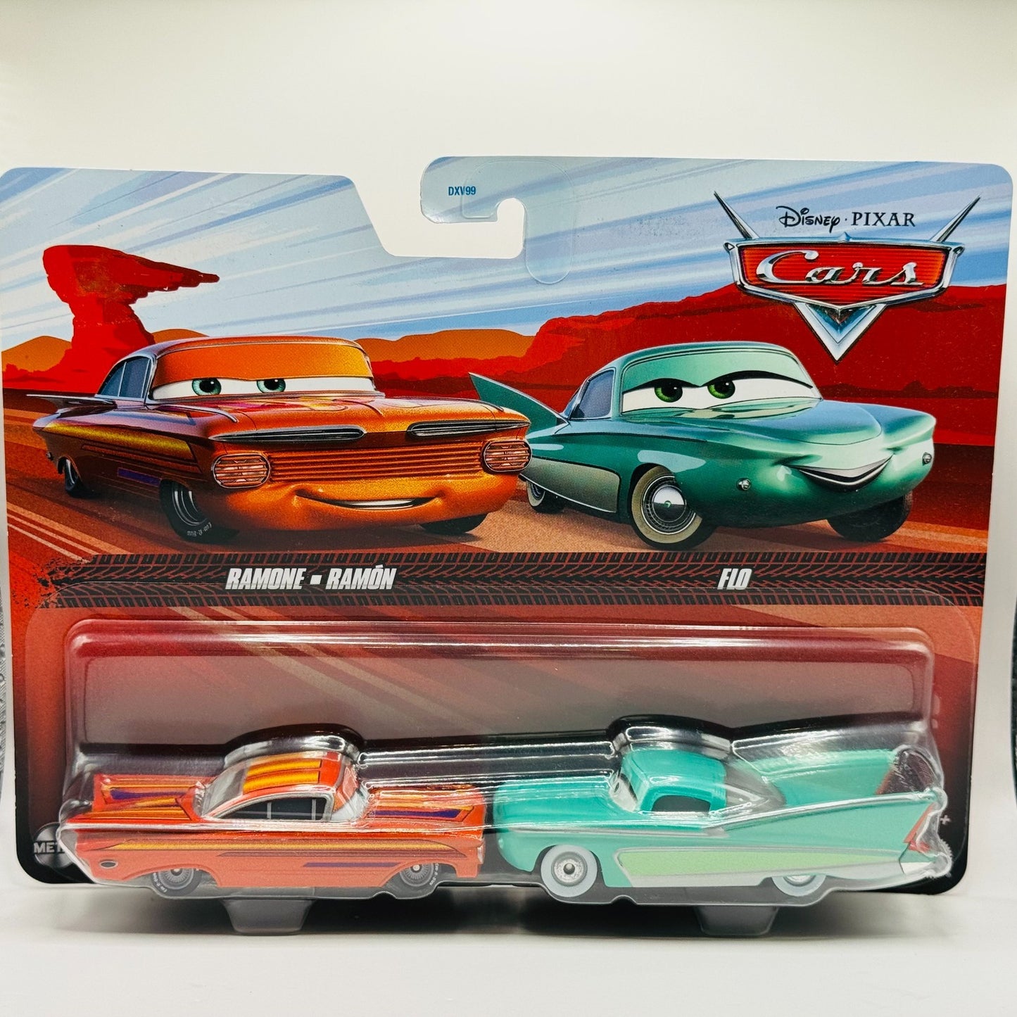 Disney Pixar Cars - ORANGE ON THE ROAD RAMONE & FLO 2024 - 1:55 Diecast