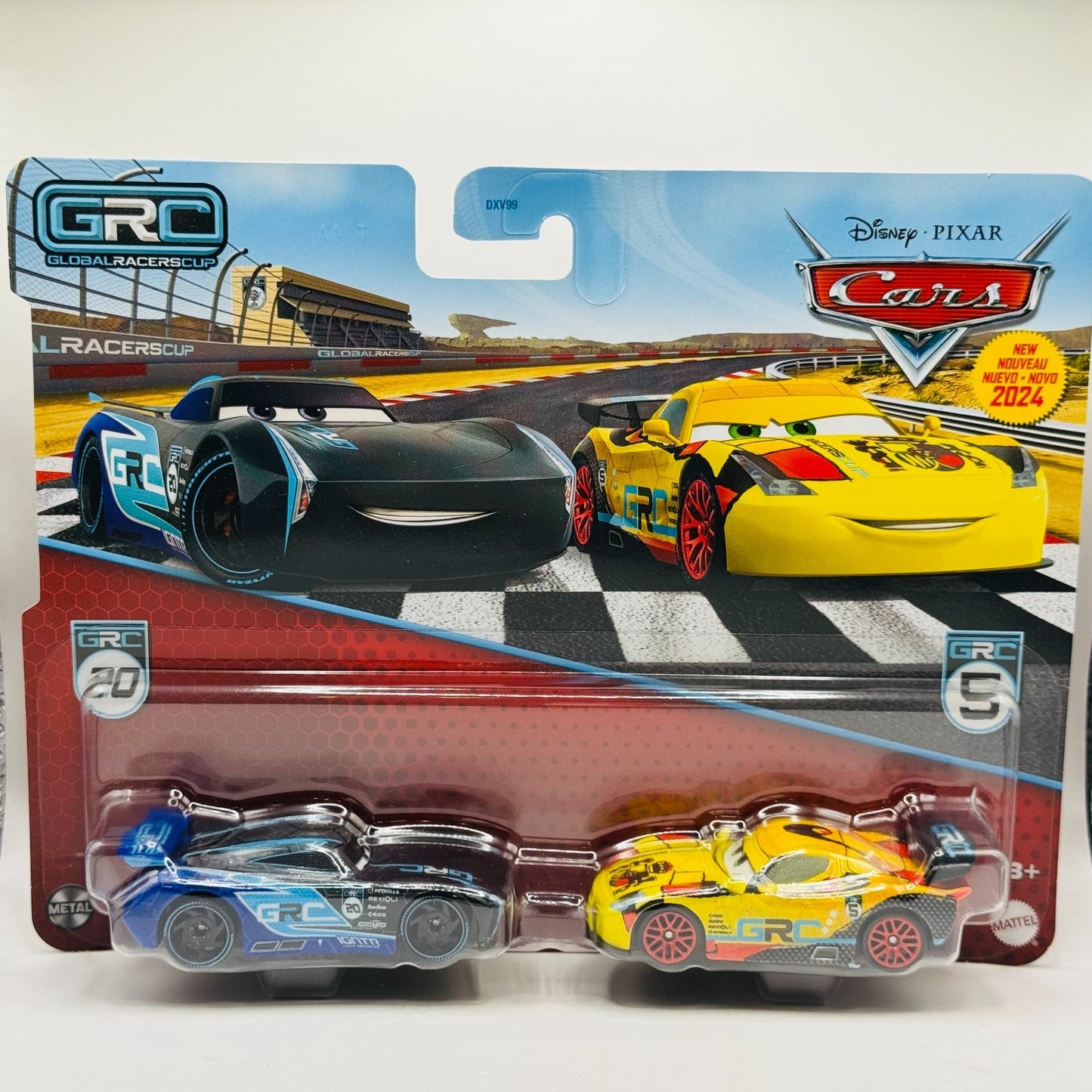 Disney Pixar Cars - GRC MIGUEL CAMINO WGP & JACKSON STORM 2024 - 1:55 Diecast