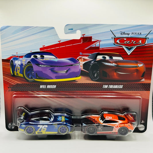 Disney Pixar Cars - WILL RUSCH VINYL TOUPEE & TIM TREADESS 2024 - 1:55 Diecast