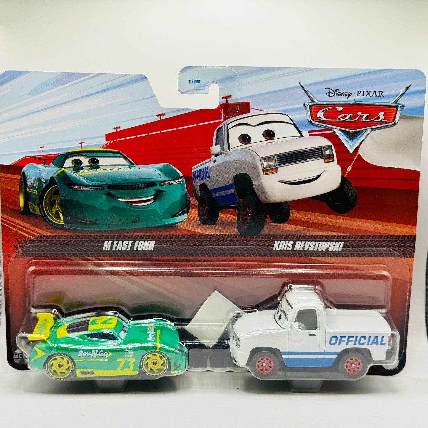 Disney Pixar Cars - M FAST FONG REV N GO & KRIS REVSTOPSKI 2024 - 1:55 Diecast