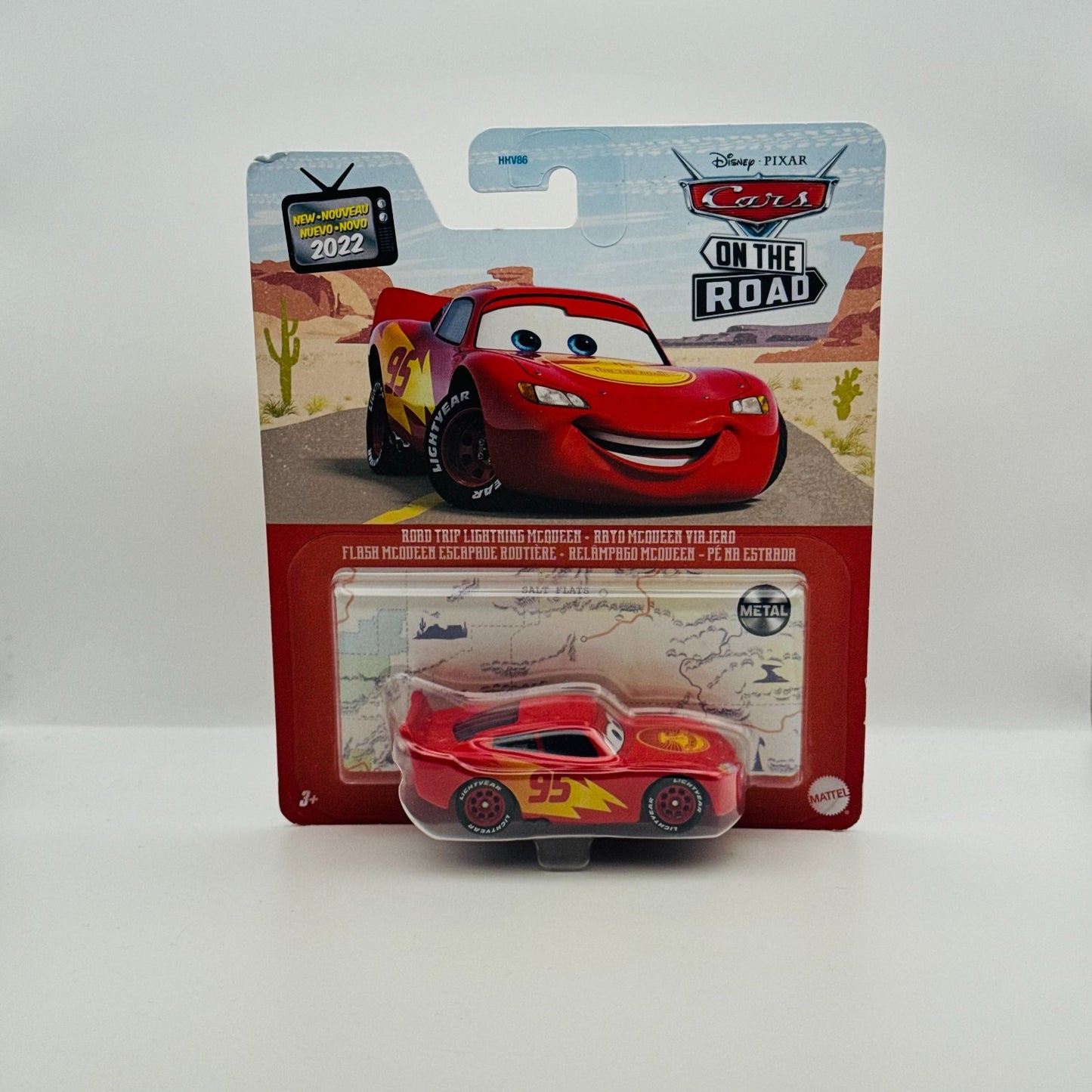 Disney Pixar Cars - ROAD TRIP LIGHTNING MCQUEEN V2 On The Road 2022 1:55 Diecast