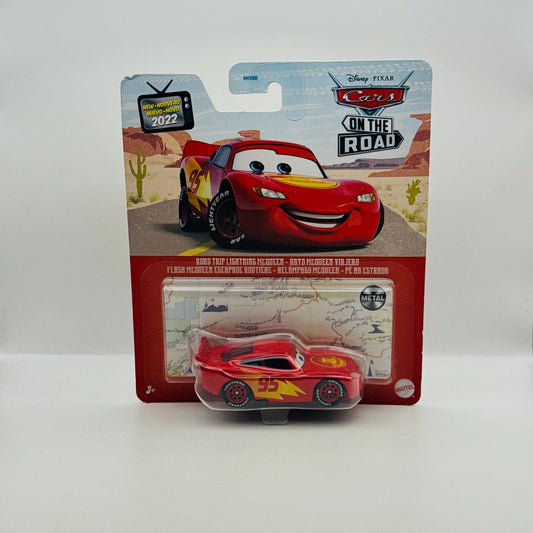 Disney Pixar Cars - ROAD TRIP LIGHTNING MCQUEEN V2 On The Road 2022 1:55 Diecast