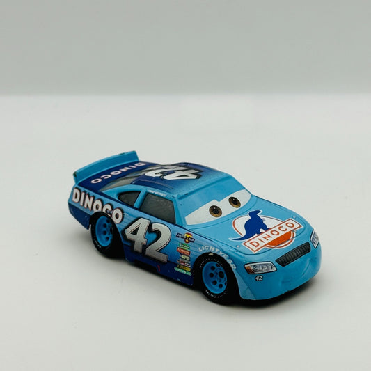 Disney Pixar Cars - CAL WEATHERS DINOCO #42 - 1:55 Diecast *Bent Wheel*