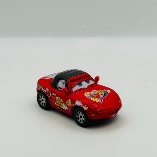 Disney Pixar Cars - MCQUEEN SUPERFAN TIA Red - 1:55 Diecast