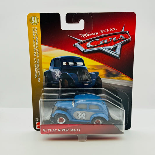 Disney Pixar Cars - HEYDAY RIVER SCOTT Doc's Racing Days 2018 - 1:55 Diecast