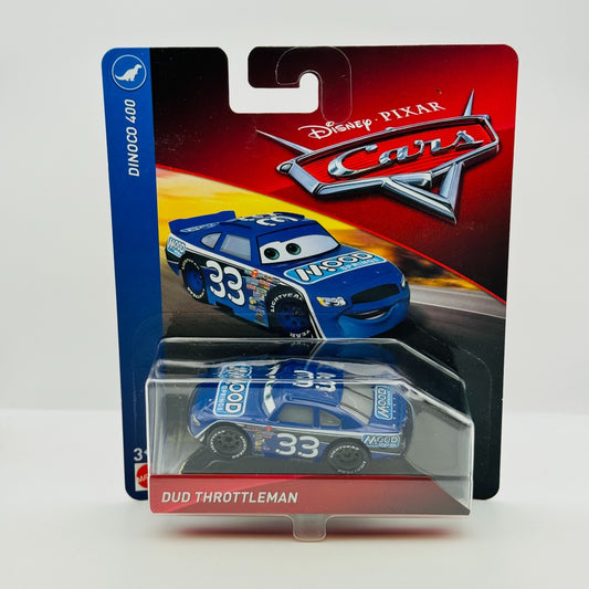 Disney Pixar Cars - DUD THROTTLEMAN MOOD SPRINGS Dinoco 400 2018 -1:55 Diecast