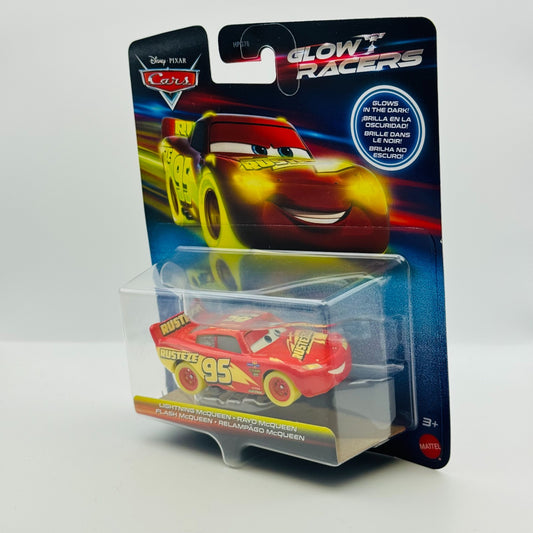 Disney Pixar Cars - GLOW RACERS LIGHTNING MCQUEEN Glow In The Dark -1:55 Diecast