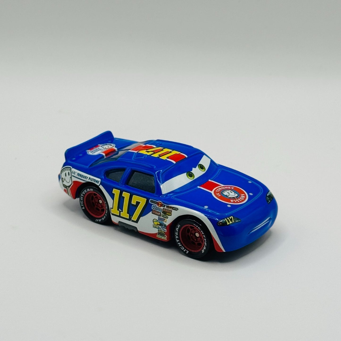 Disney Pixar Cars - LIL TORQUEY PISTONS RALPH CARLOW *Flat Eyes* - 1:55 Diecast