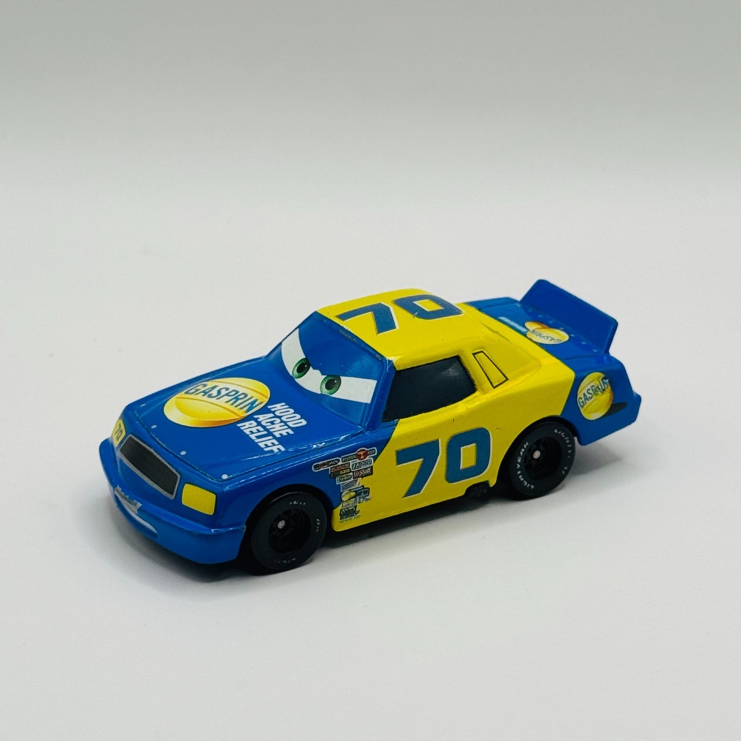 Disney Pixar Cars - GASPRIN FLOYD MULVIHILL *Flat Eyes* 2014 - 1:55 Diecast