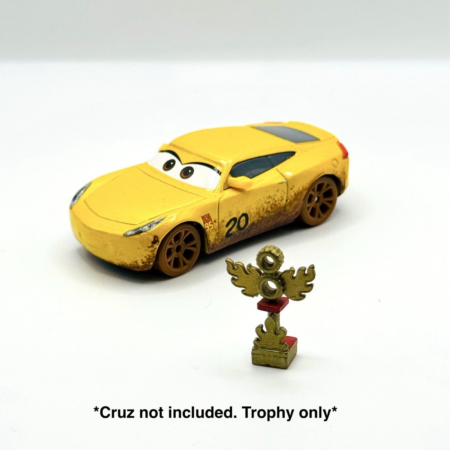 Disney Pixar Cars - CRUZ’S THUNDER HOLLOW CRAZY 8 TROPHY (ONLY) - 1:55 Scale