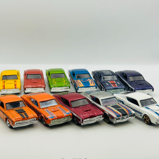 Hot Wheels -  SET OF 11 1969 MERCURY CJ CYCLONE COOL CLASSICS - 1:64 Diecast
