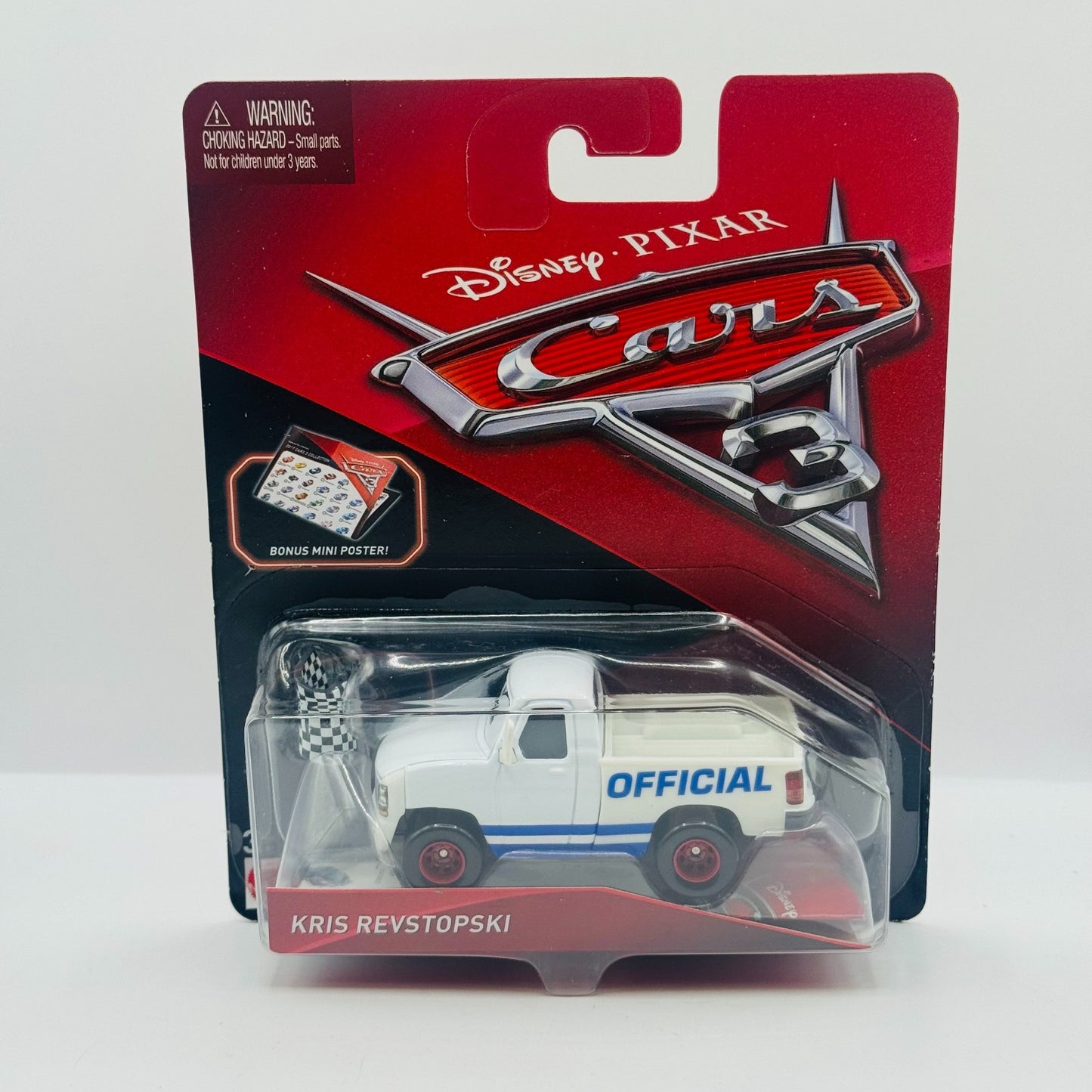 Disney Pixar Cars - KRIS REVSTOPSKI + POSTER Cars 3 2017 - 1:55 Diecast