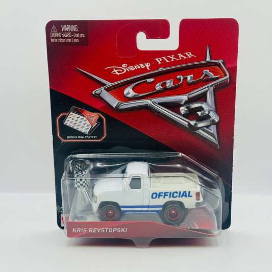 Disney Pixar Cars - KRIS REVSTOPSKI + POSTER Cars 3 2017 - 1:55 Diecast