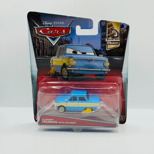Disney Pixar Cars VLADIMIR TRUNKOV WITH CAR BOOT London Chase 2017 1:55 Diecast