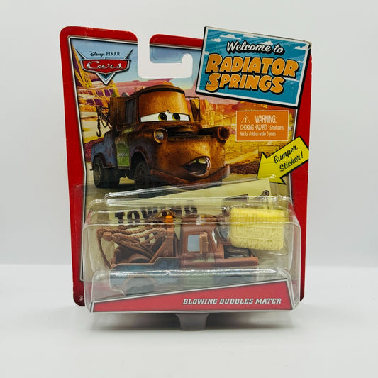 Disney Pixar Cars WELCOME TO RADIATOR SPRINGS BLOWING BUBBLES MATER 1:55 Diecast