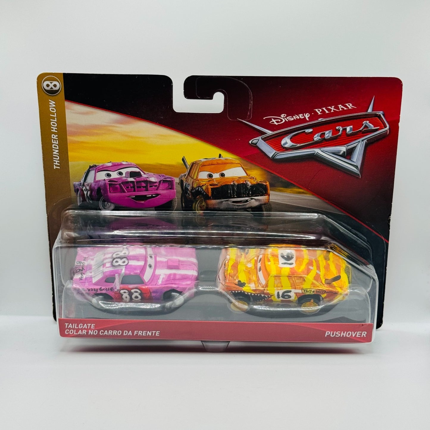 Disney Pixar Cars - TAILGATE & PUSHOVER Thunder Hollow Demo Derby - 1:55 Diecast