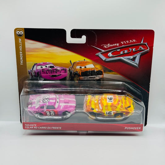 Disney Pixar Cars - TAILGATE & PUSHOVER Thunder Hollow Demo Derby - 1:55 Diecast