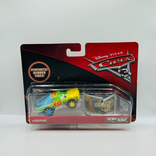 Disney Pixar Cars - AIRBORNE RUBBER TIRES Thunder Hollow Demo Derby 1:55 Diecast