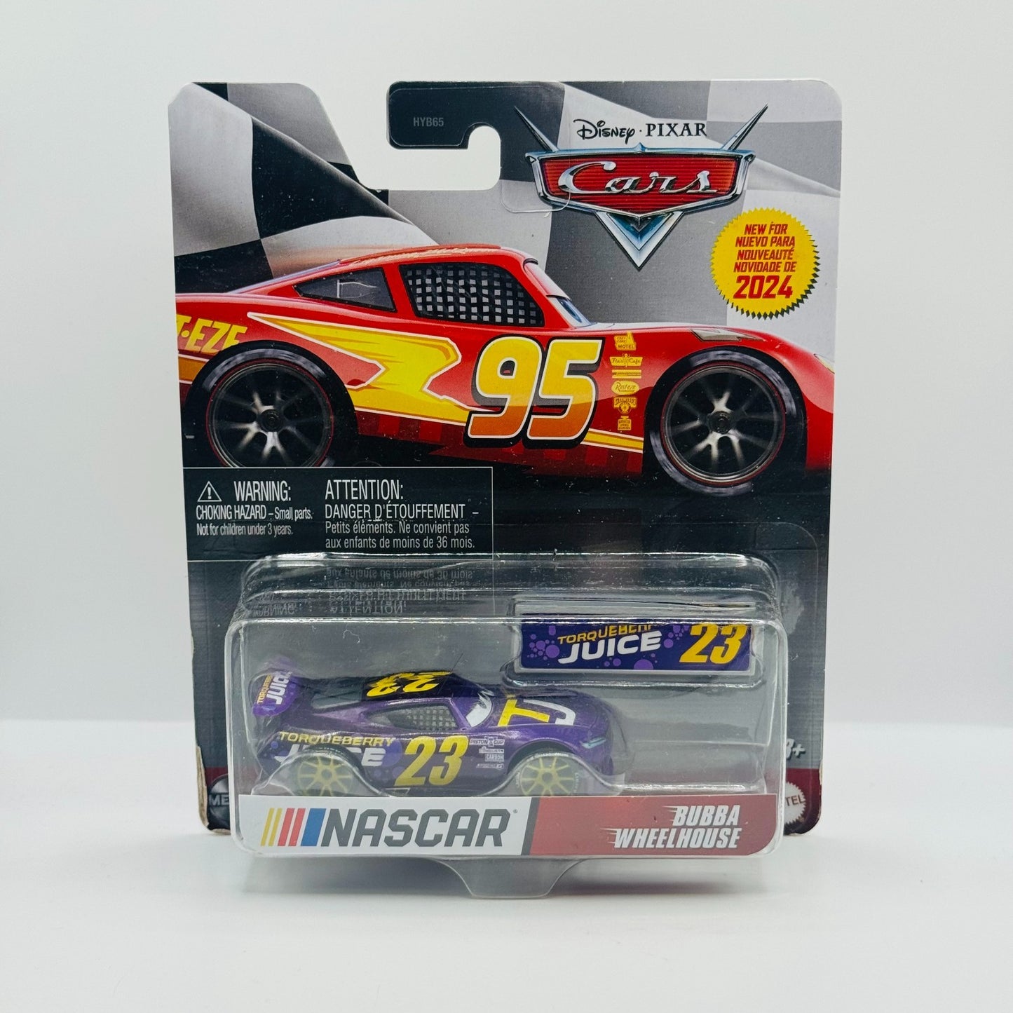 Disney Pixar Cars - NASCAR BUBBA WHEELHOUSE METALLIC 2024 -1:55 Diecast
