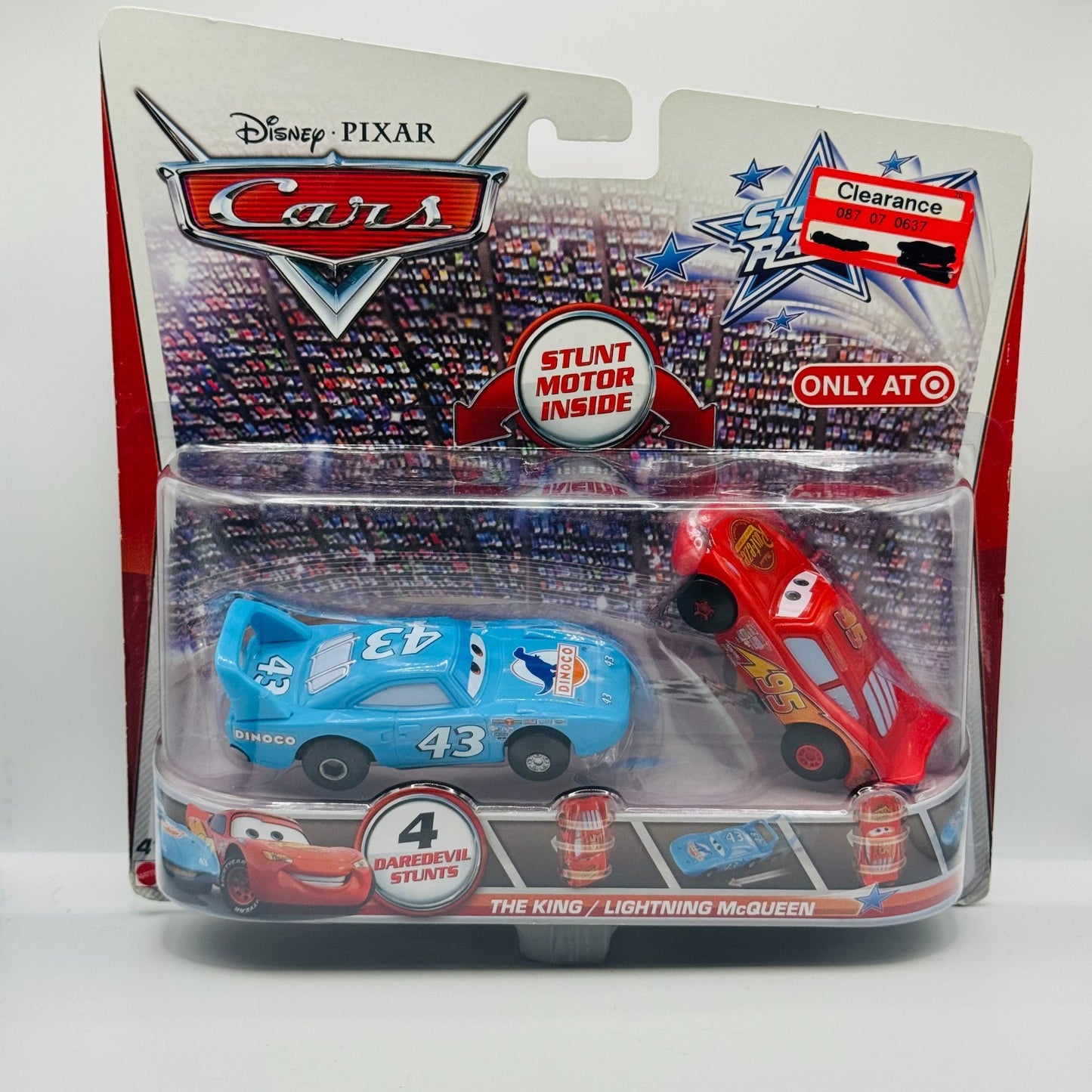 Disney Pixar Cars - STUNT RACERS KING & MCQUEEN - 1:55 Scale