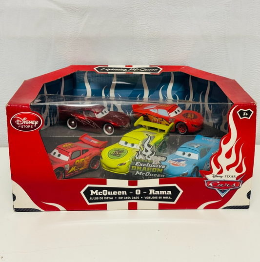 Disney Pixar Cars - MCQUEEN-O-RAMA 5-PACK GREEN TOKYO Disney Store -1:43 Diecast