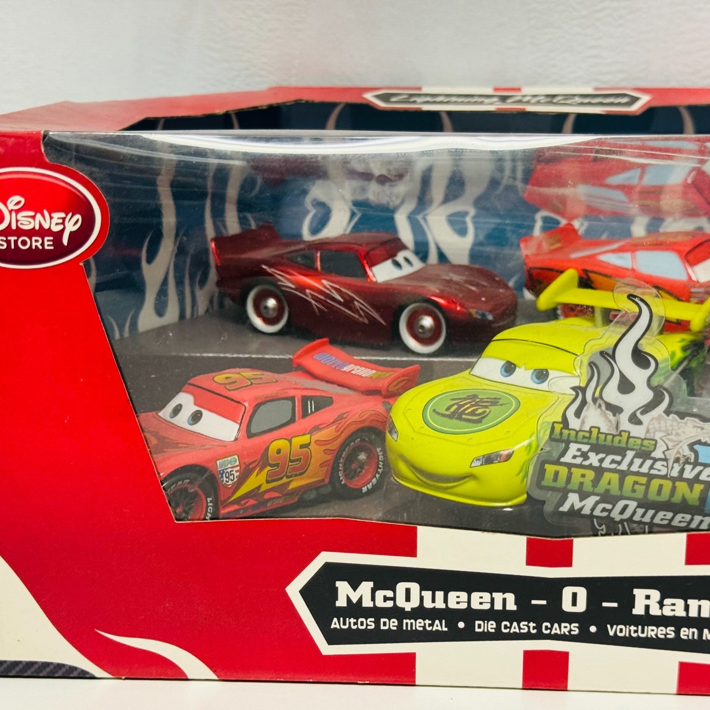 Disney Pixar Cars - MCQUEEN-O-RAMA 5-PACK GREEN TOKYO Disney Store -1:43 Diecast