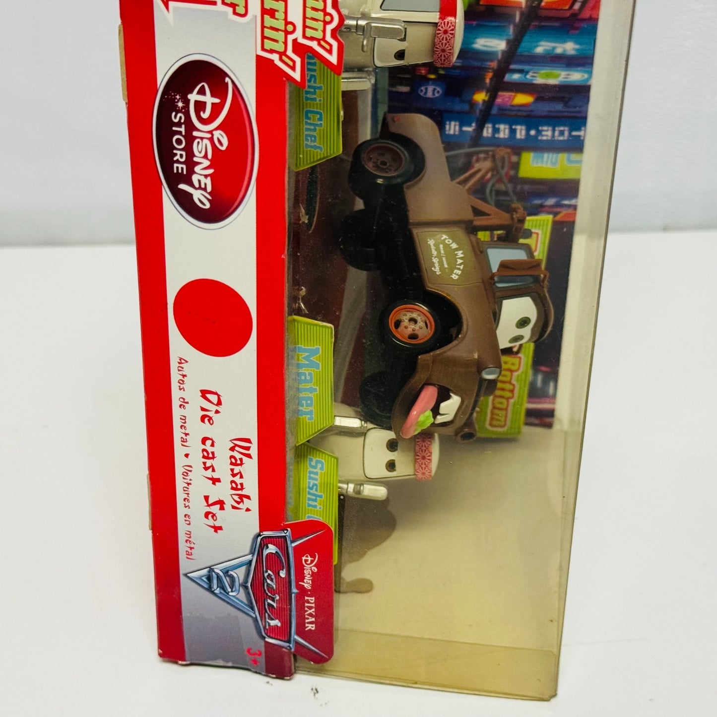 Disney Pixar Cars - TALKING WASABI MATER SUSHI CHEFS Disney Store - 1:43 Diecast