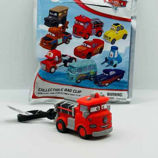 Disney Pixar Cars - RED VINYL COLLECTIBLE BAG CLIP KEYCHAIN - Series 60