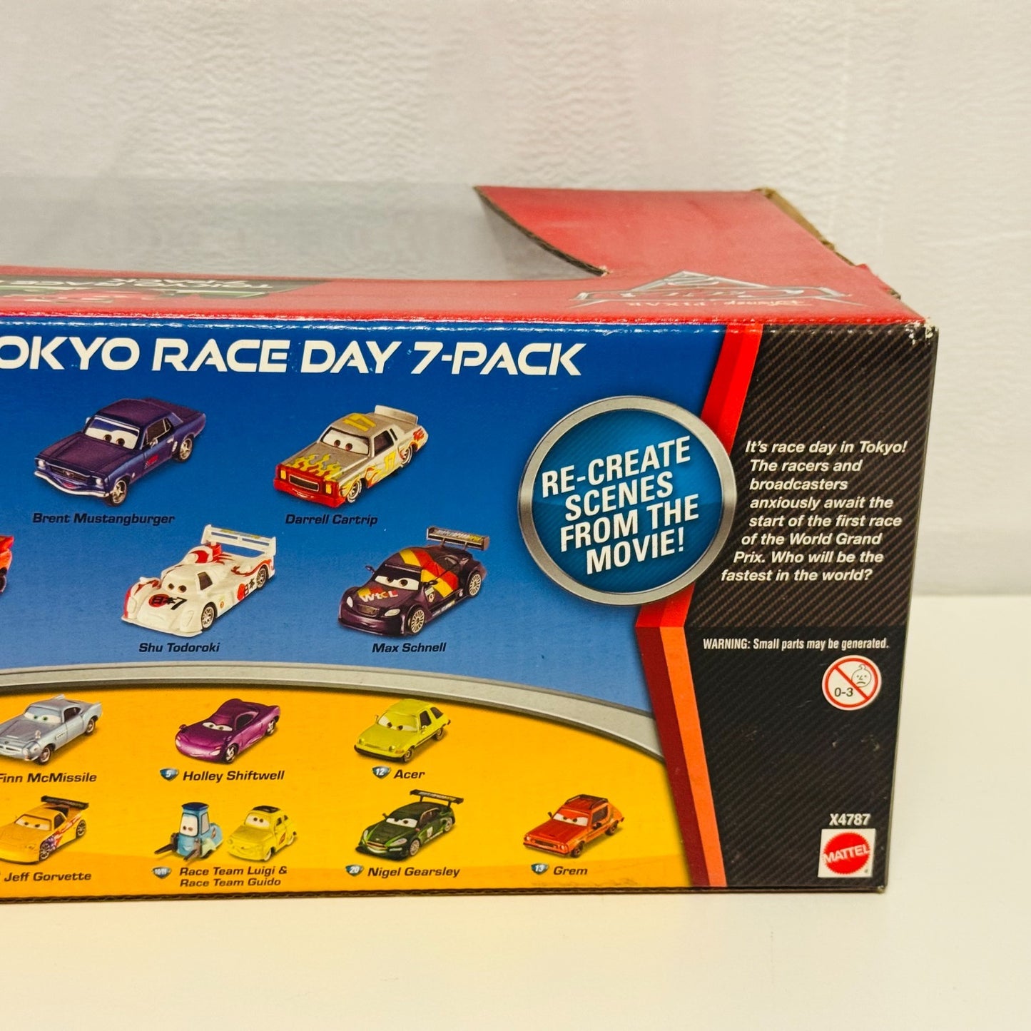 Disney Pixar Cars - TOKYO RACE DAY 7-PACK David Hobbscap WO Headset 1:55 Diecast