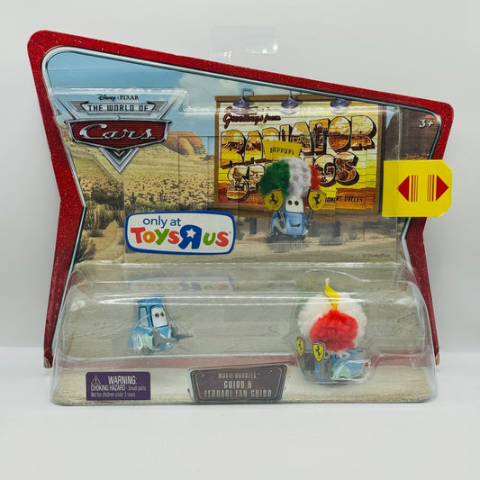 Disney Pixar Cars - GUIDO & FERRARI FANS GUIDO Movie Doubles 2008 - 1:55 Diecast