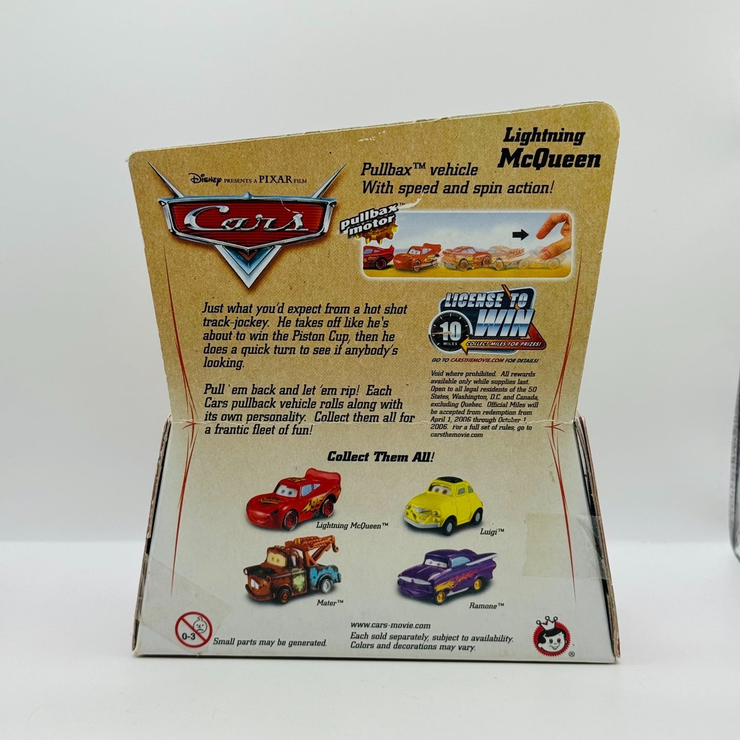 Disney Pixar Cars - PULL BACK PULLBAX MCQUEEN - 2006 Desert Series