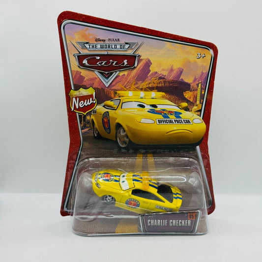 Disney Pixar Cars - CHARLIE CHECKER PACE CAR World of Cars 2008 - 1:55 Diecast