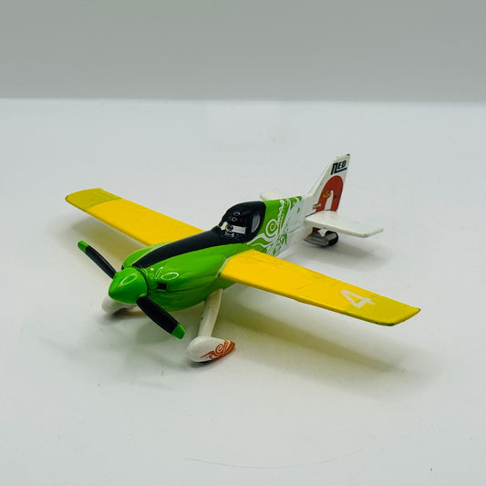 Disney Planes & Pixar Cars - NED WITH YELLOW WINGS FACTORY CUSTOM - 1:43 Diecast
