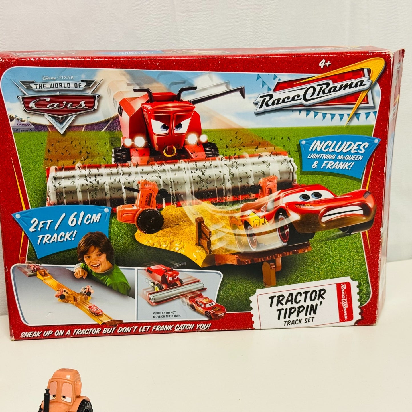 Disney Pixar Cars - TRACTOR TIPPIN' TRACK SET WITH FRANK 2009 - 1:55 Scale