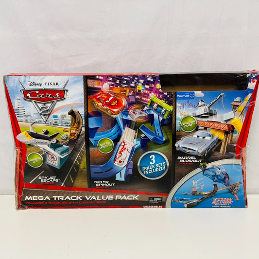 Disney Pixar Cars - MEGA TRACK VALUE PACK TOKYO SPINOUT *Incomplete* -1:55 Scale