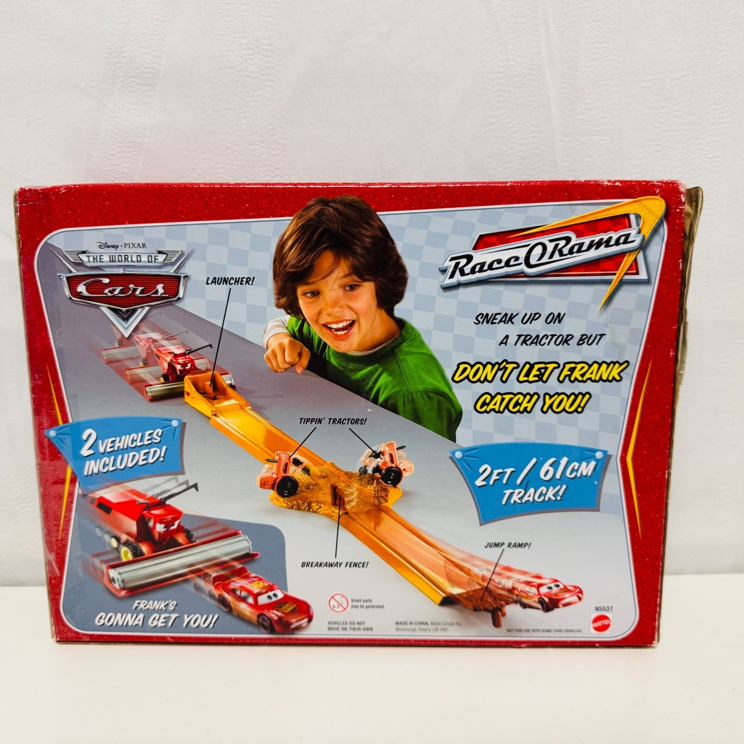 Disney Pixar Cars - TRACTOR TIPPIN' TRACK SET WITH FRANK 2009 - 1:55 Scale