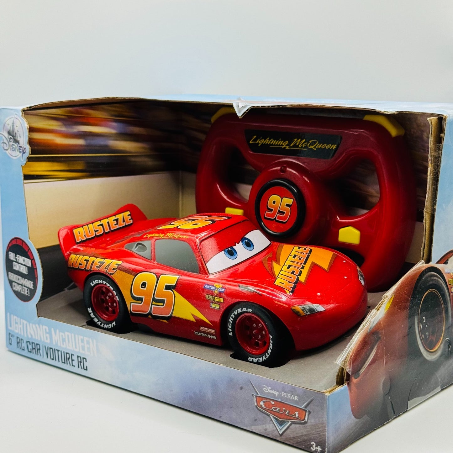 Disney Pixar Cars - CARS 3 LIGHTNING MCQUEEN 6" RC REMOTE CONTROL - Disney Store
