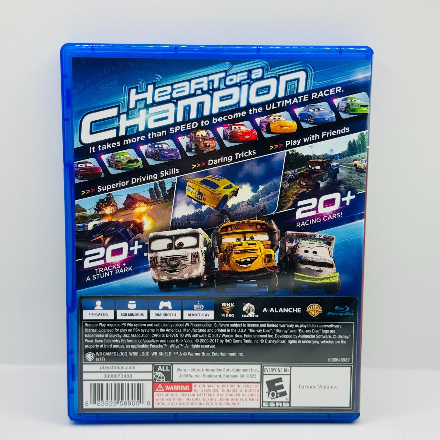 Disney Pixar Cars - CARS 3 DRIVEN TO WIN PS4 Sony PlayStation 4 2017