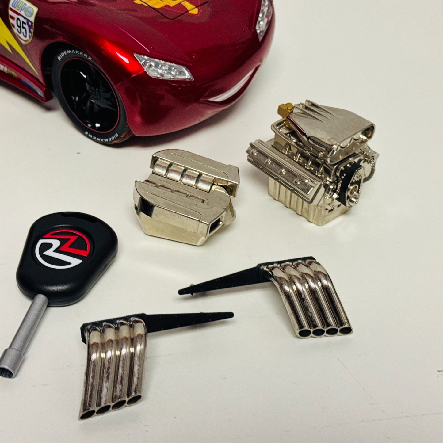 Disney Pixar Cars - RIDEMAKERZ RC WGP MCQUEEN & MONSTER TRUCK MATER - *SEE PICS*