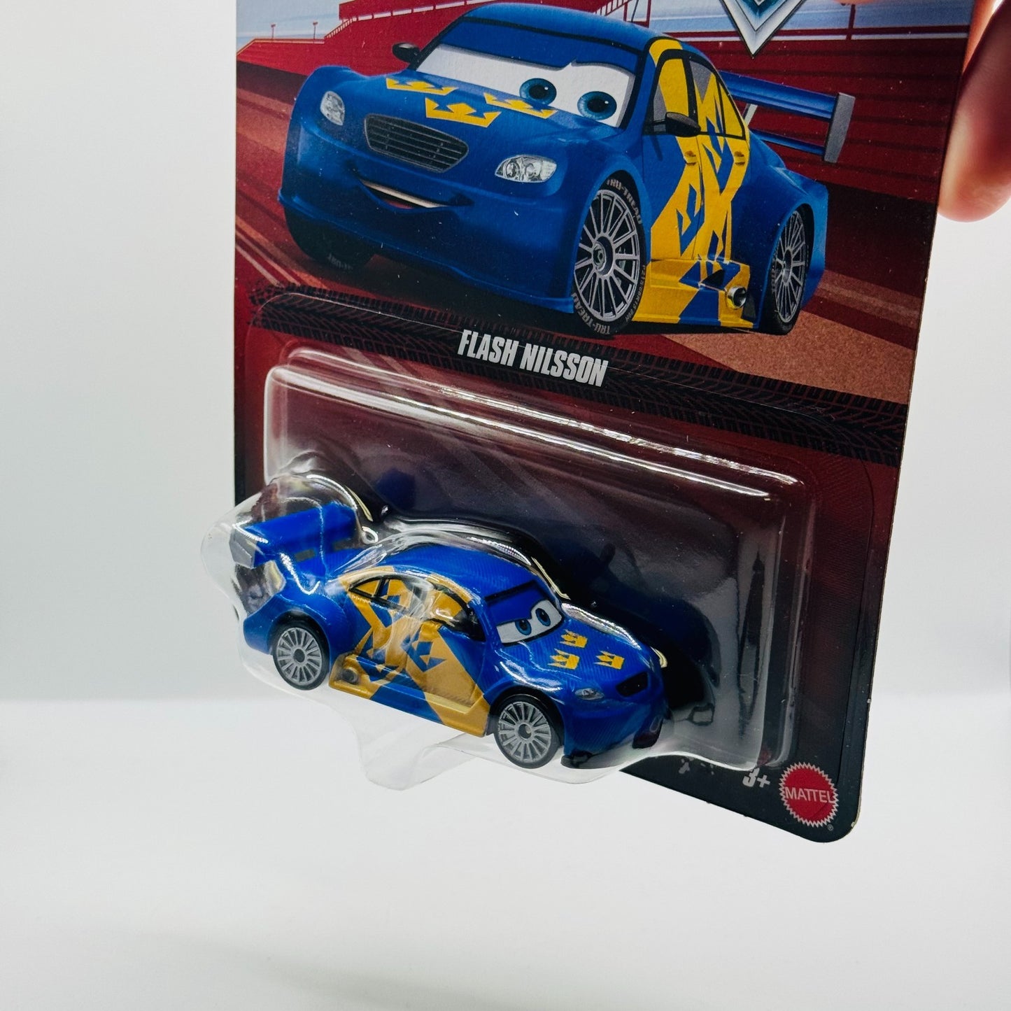 Disney Pixar Cars - FLASH NILSSON SWEDISH RACER WGP Cars 2 - 1:55 Diecast